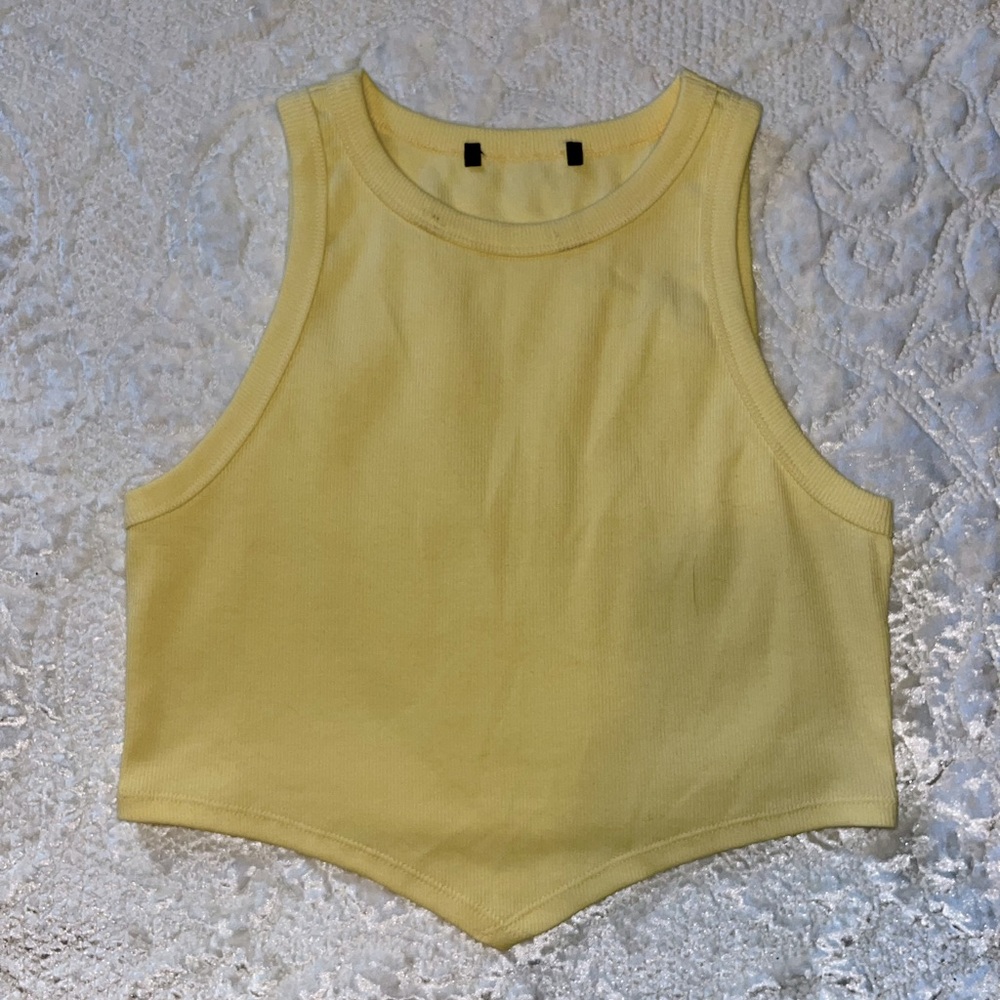 yellow motel rocks tank top